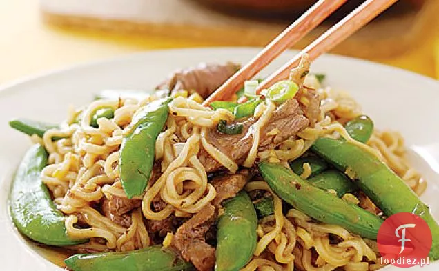 Polędwica-Snap Pea Stir-fry