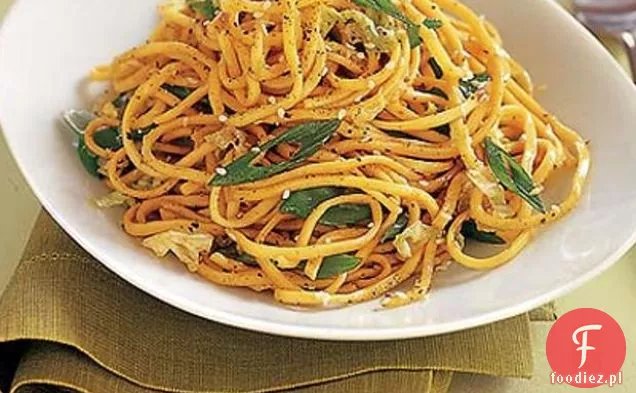 Mangetout & Chilli Oil Noodle Stir-fry