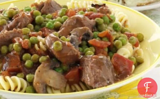 Gulasz z wołowiną na Fusilli