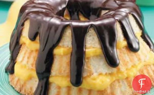 Boston Cream Angel Cake