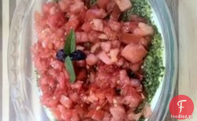 Dip z kozim serem, pomidorem i Pesto