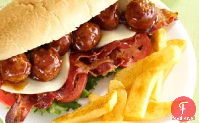 Hoagies klopsiki z przyprawionymi frytkami