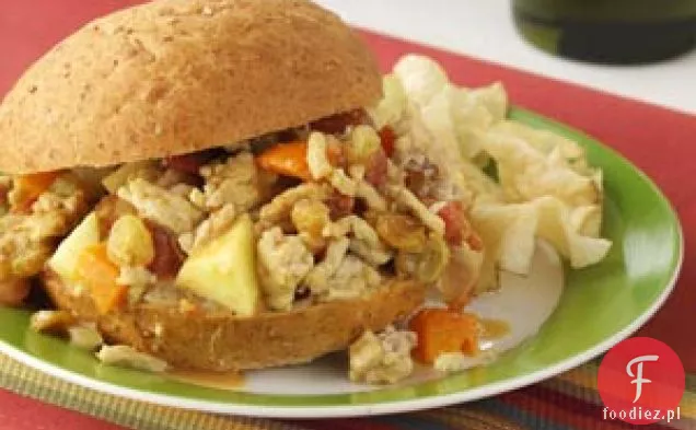 Curry Chicken Sloppy Joes