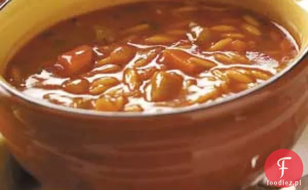 Zupa Pomidorowo-Bazyliowa Orzo