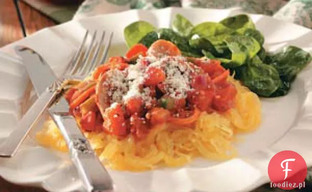 Spaghetti Squash z czerwonym sosem