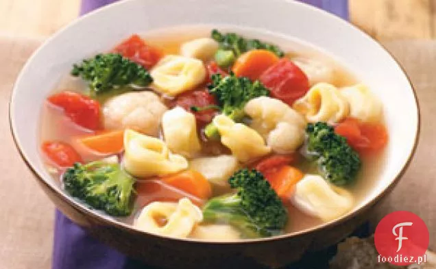 Wegetariańska Zupa Tortellini