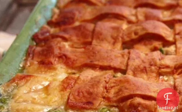 Chicken Pot Pie with Cheese Slom Crust