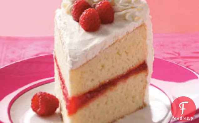 Tort Malinowy Z Białej Czekolady
