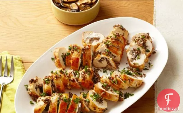 Kozie Serowo-Pieczarkowe Piersi Z Kurczaka