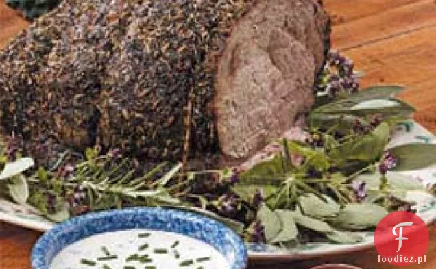 Herbed rostbef z sosem chrzanowym