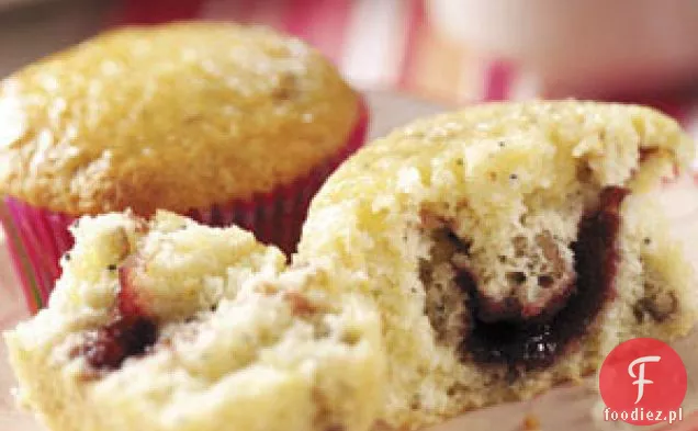 Muffinki Makowe Z Nadzieniem Malinowym