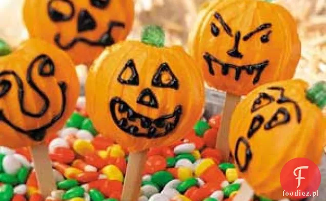 Pumpkin Cookie Pops