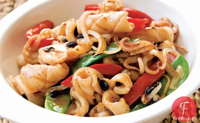 Stir-fried Squid with Black Bean Sauce Recipe