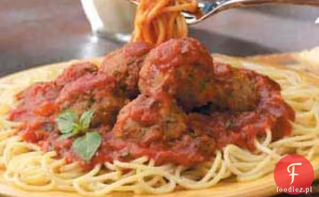 Klopsiki z sosem Spaghetti