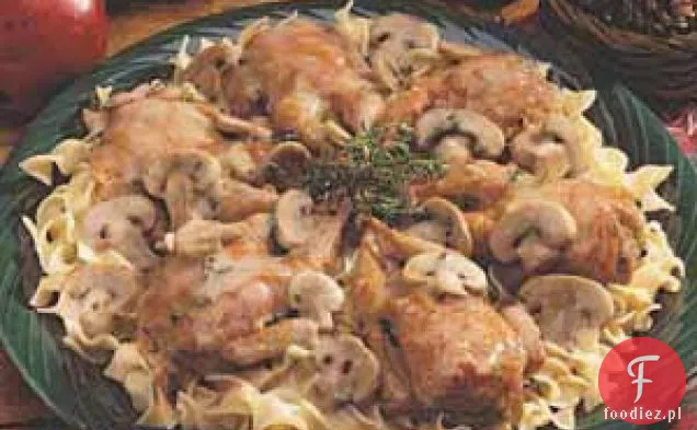 Przepiórka w sosie grzybowym