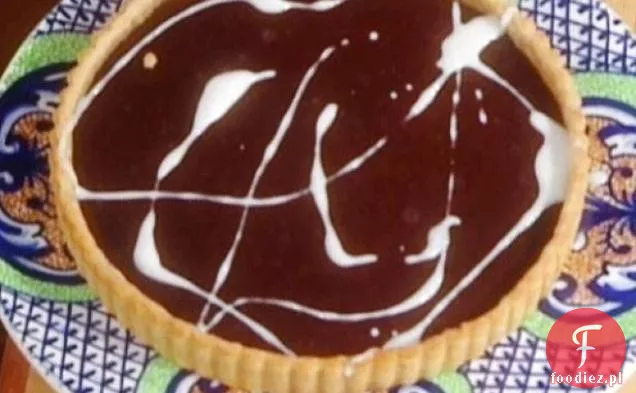 Anisette Glazed Bittersweet Chocolate tarta: Torta di Cioccolata Amara con Glasse di Anice