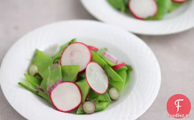 Przepis Na Csa Box # 2: Snow Pea, Rzodkiewka I Sałatka Z Szalotki