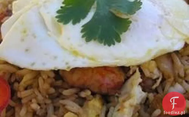 Koreański Saewoo Bokkeumbap (Smażony Ryż Z Krewetkami)