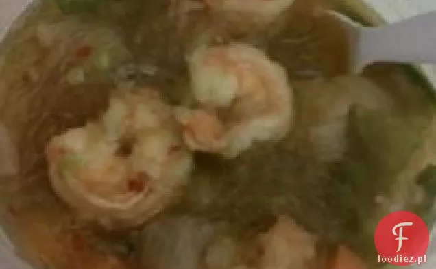 Orientalna Zupa Z Makaronem Krewetkowym