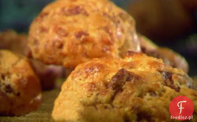 Szybkie Ciastka Z Boczkiem-Cheddar