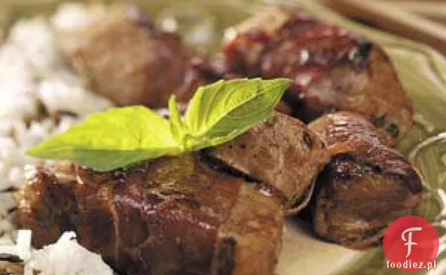Prosciutto-Owinięte Medaliony Wieprzowe