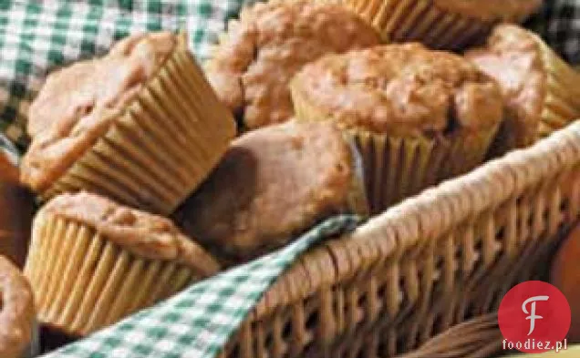 Muffinki Owsiane Z Masłem Orzechowym