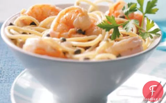 Zdrowy Makaron Z Krewetkami Piccata