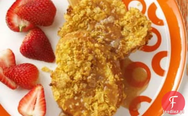 Pieczone francuskie tosty z domowym syropem