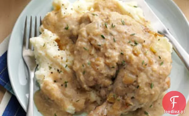 Kurczak z sosem jabłkowo-Chardonnay