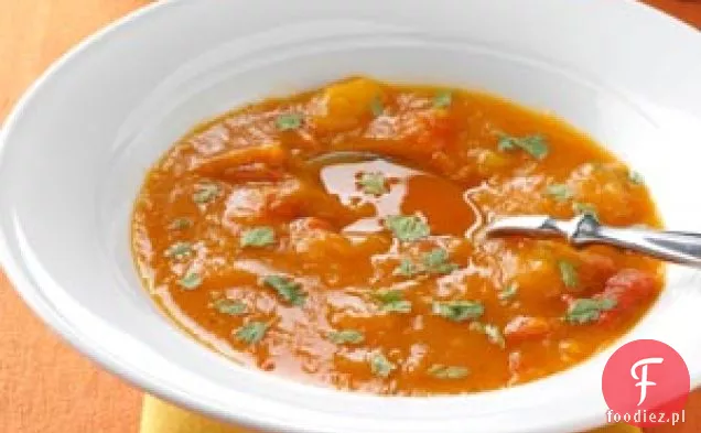 Zupa z dyni piżmowej i pieczonej papryki
