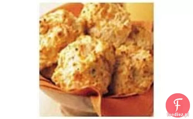 Cheddar i pieczone ciastka czosnkowe