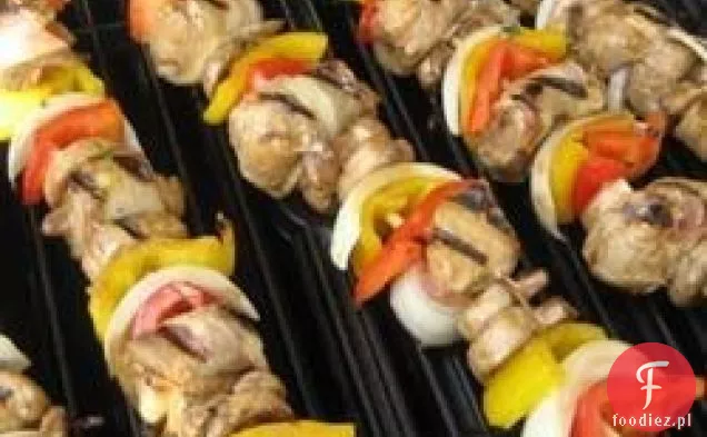 Kurczak i bekon Shish Kabobs
