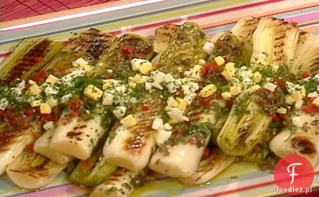 Grillowany Vinaigrette Z Pora