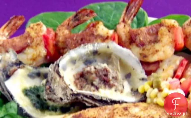 Matka Rzeki Perłowej grillowane ostrygi Bruschetta