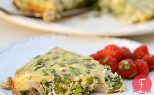 Wiosenna Frittata Ze Szparagami I Rzodkiewką