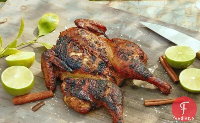 Wędzony kurczak imbirowy z kardamonem, goździkami i cynamonem