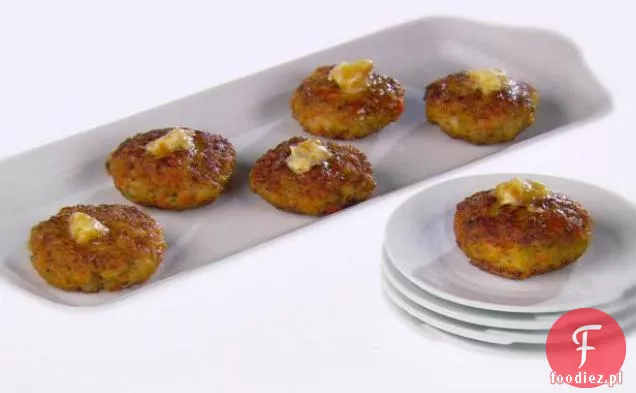 Mini ciastka z krewetkami z masłem imbirowym