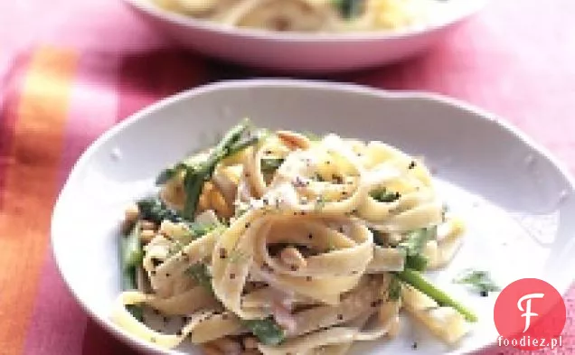 Kremowa Fettuccine Ze Szparagami