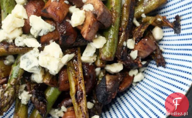 Grillowane Szparagi I Grzyby Ze Stiltonem