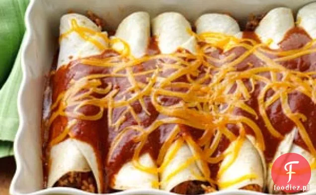 Beef ' n ' Rice Enchiladas