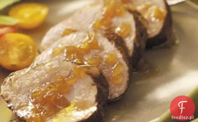 Pikantna wieprzowina z sosem imbirowo-klonowym