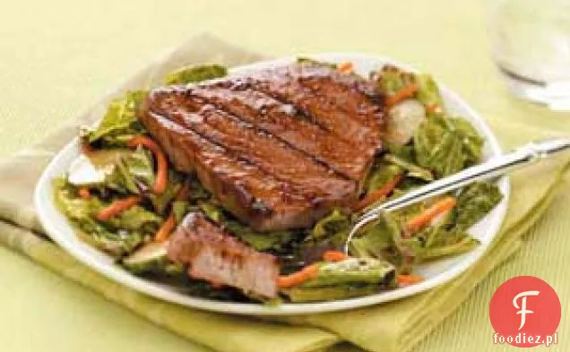 Tuńczyk malinowo-Chili na zieleni