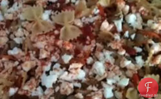 Grillowany bakłażan i Feta Farfalle