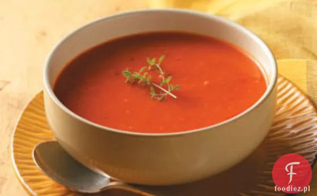 Zupa Z Pieczonej Czerwonej Papryki