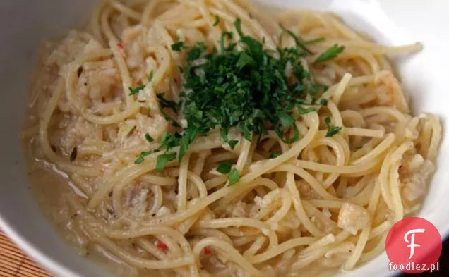 Dziś Kolacja: Spaghetti z tymiankiem-Puree z selera chilijskiego