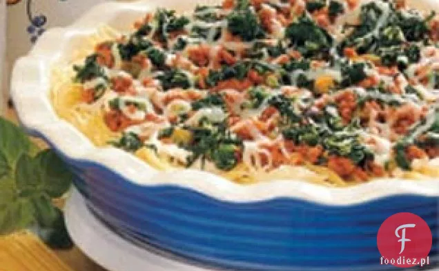 Ciasto Spaghetti Ze Szpinakiem I Wołowiną