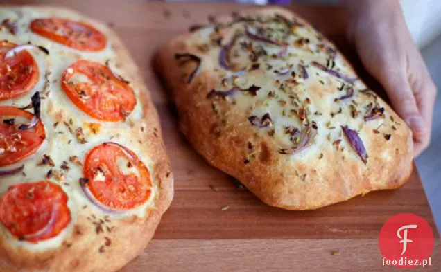 Red Onion & Garlic Focaccia