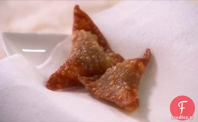 Smażone ravioli z czekoladą i bananem