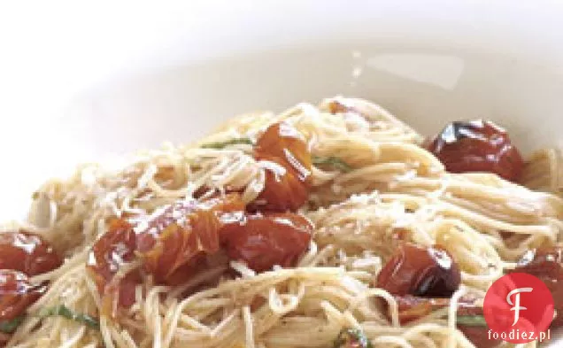 Garlicky Anielskie Włosy Z Winogronowymi Pomidorami