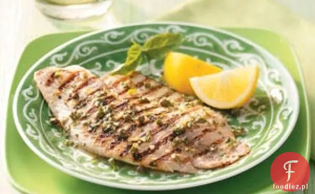 Grillowana Tilapia z winegretem z bazylii cytrynowej